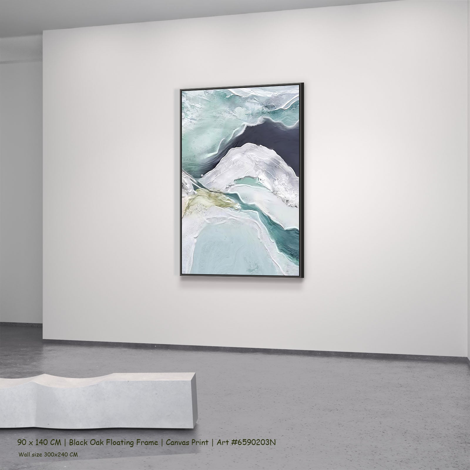 778N black oak — large canvas print