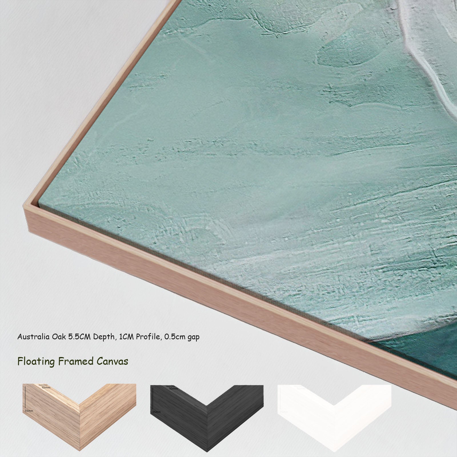 779N floating frames — large canvas print