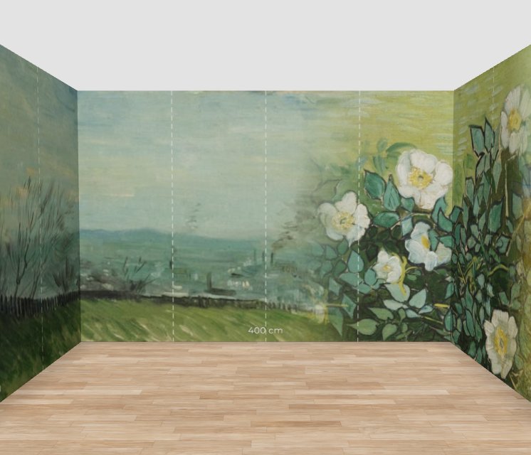 Wall mural room preview