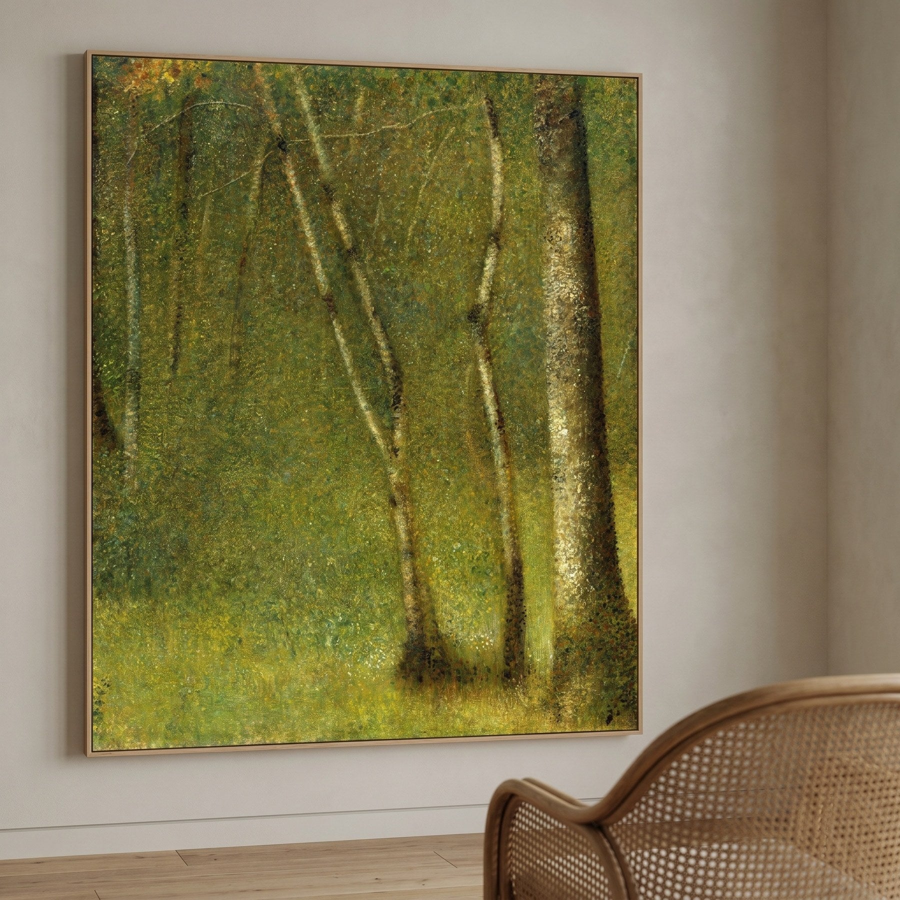 The Forest at Pontaubert | Georges Seurat | 80×100 to 240×300 CM — main view