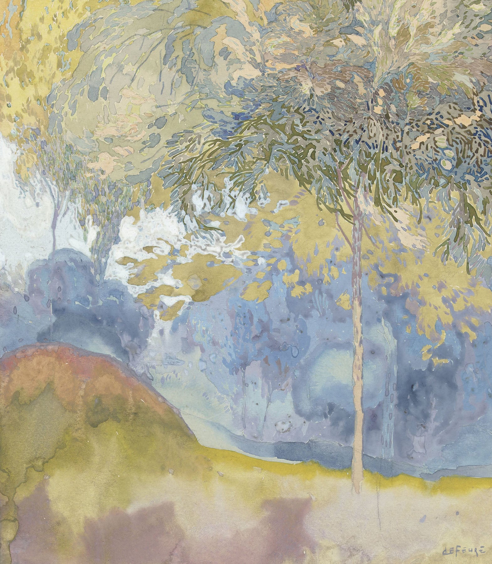 Wooded Landscape | Georges de Feure | 80×100 to 240×300 CM — detail