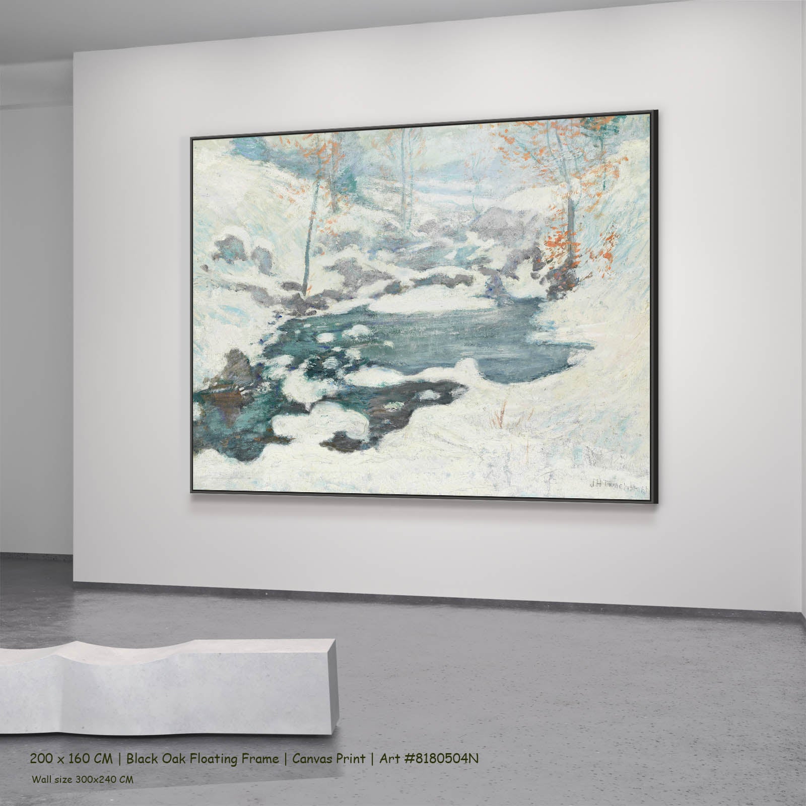 Icebound | John Henry Twachtman | 100×80 to 300×240 CM — back view