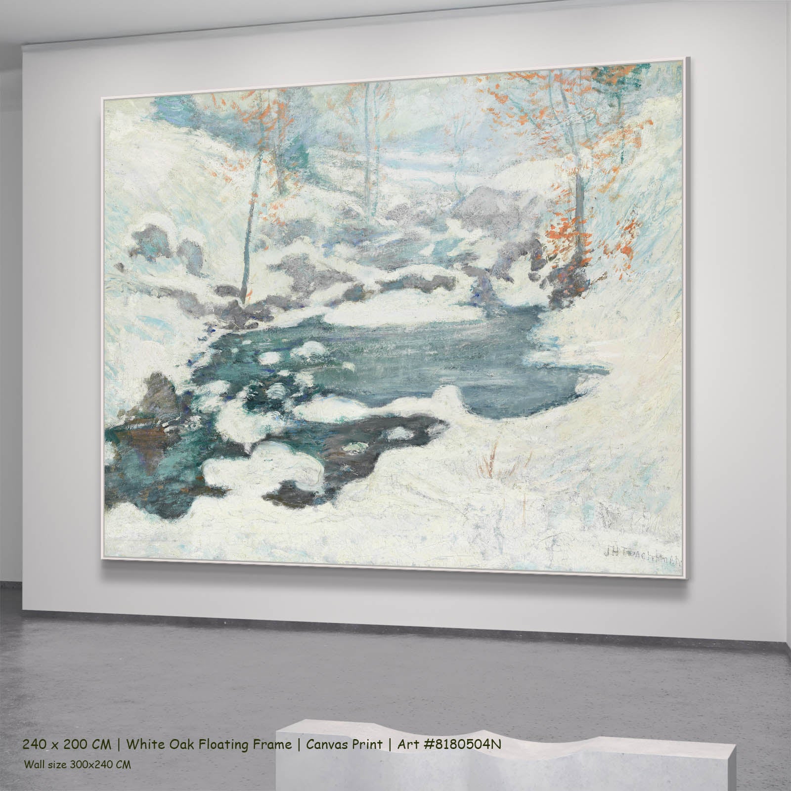 Icebound | John Henry Twachtman | 100×80 to 300×240 CM — back view