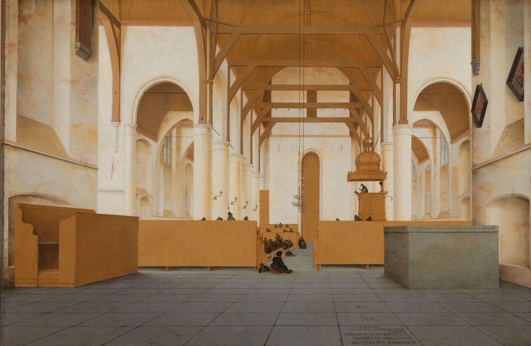 Interior of the Sint Odulphuskerk in Assendelft | Pieter Jansz Saenredam | 120×80 to 480×300 CM — detail