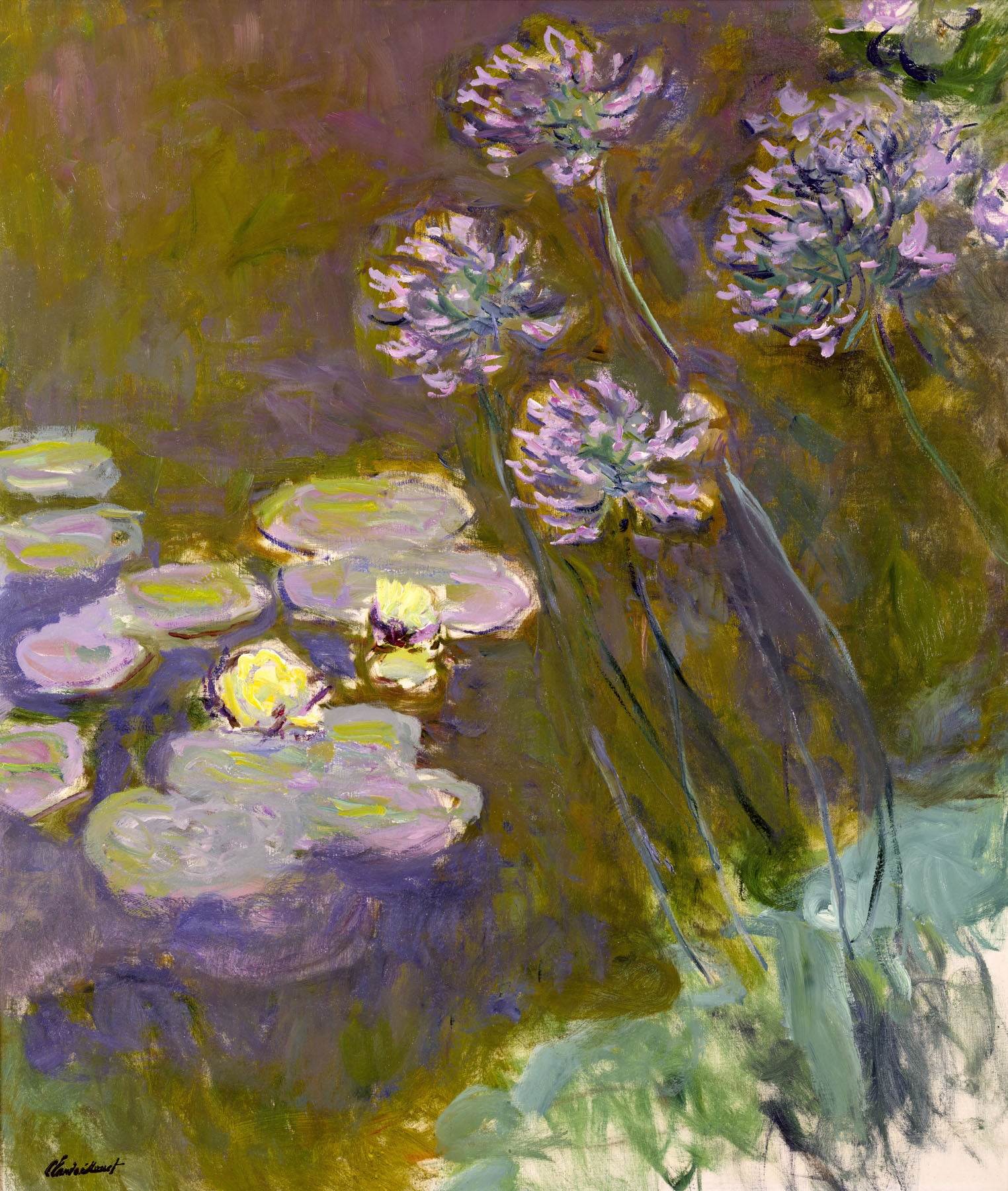 Water Lilies and Agapanthus | Claude Monet | 90×100 to 240×280 CM — detail