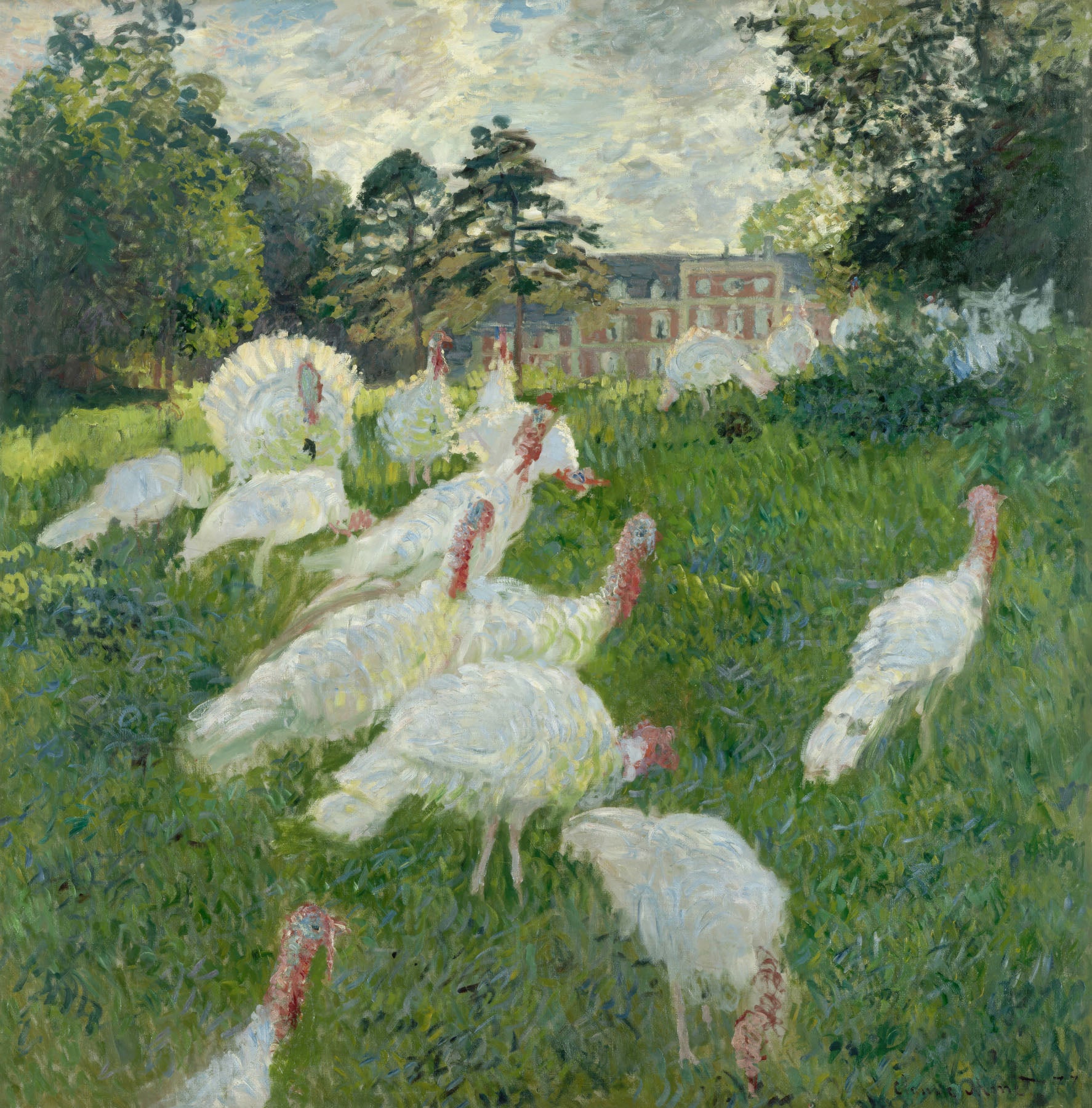 The Turkeys | Claude Monet | 80×80 to 300×300 CM — detail
