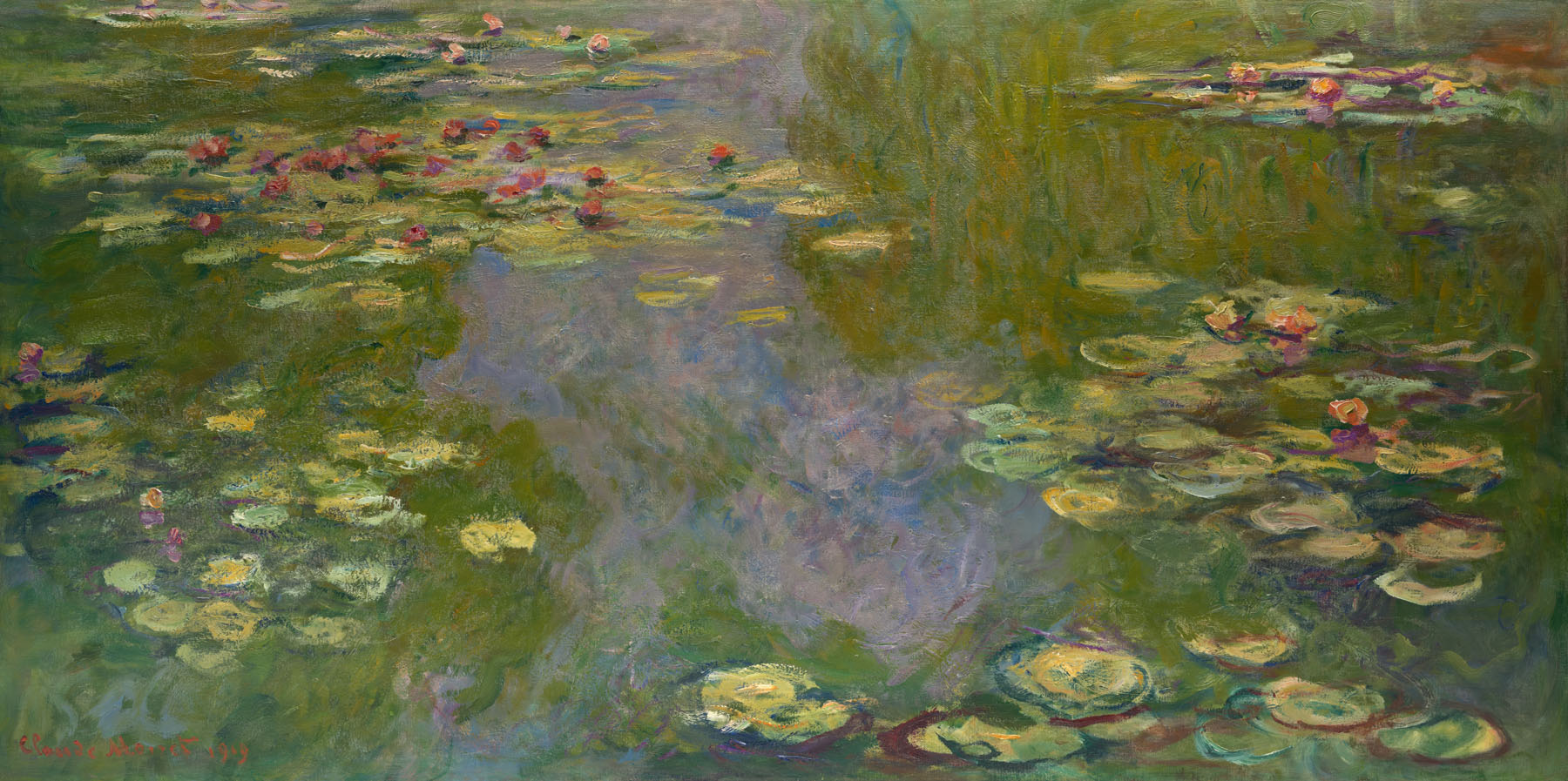 Water Lilies (Wide Panorama) | Claude Monet | 160×80 to 480×240 CM — detail