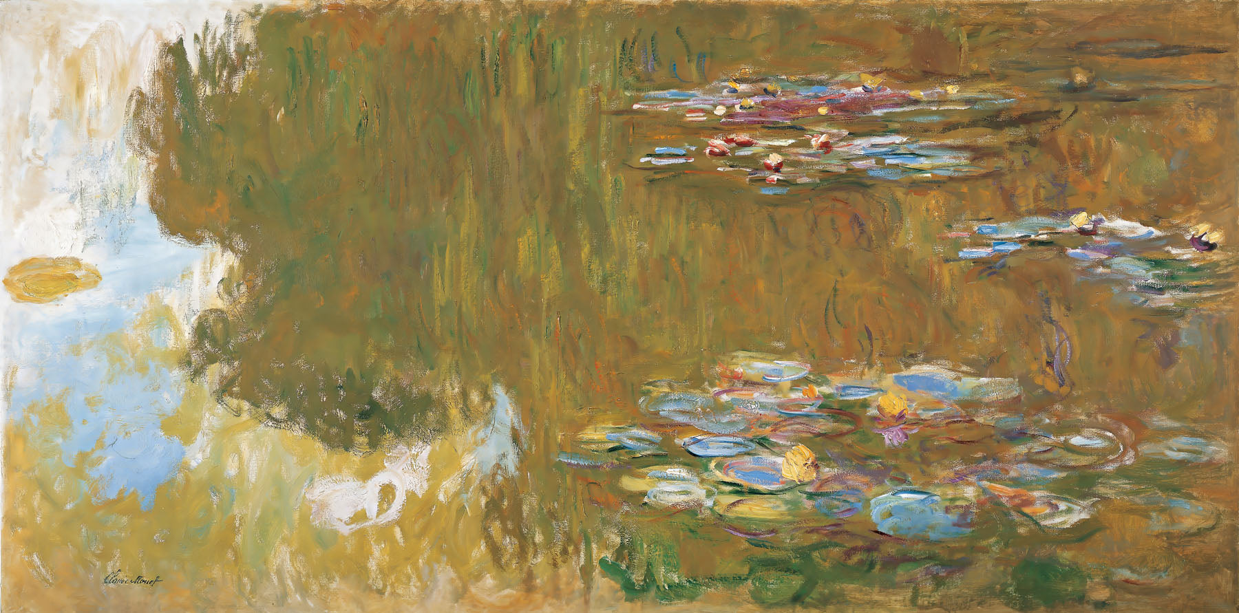The Water Lily Pond | Claude Monet | 160×80 to 480×240 CM — detail