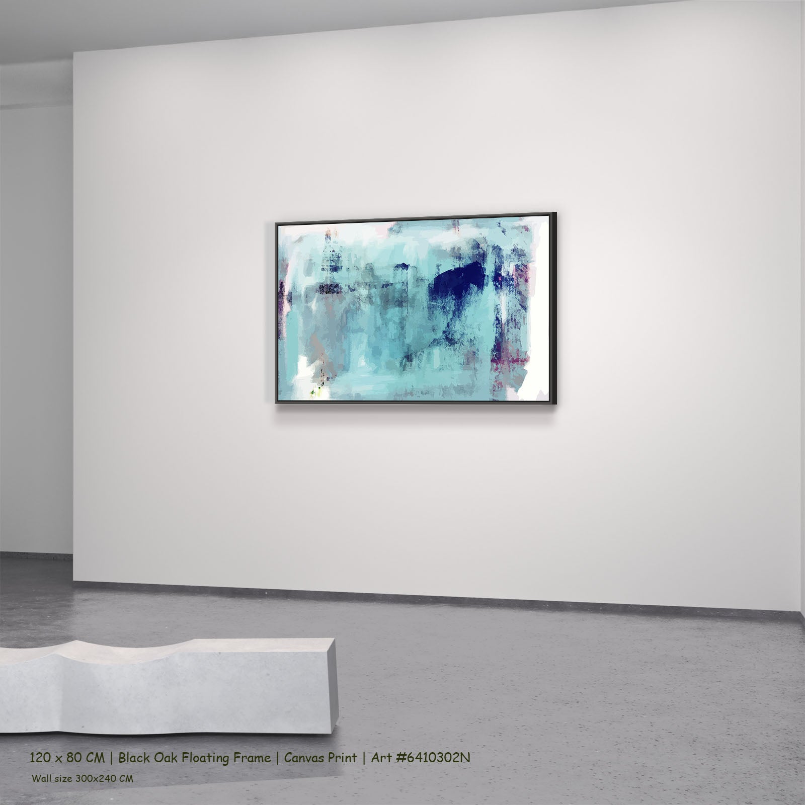 898N black oak — large canvas print