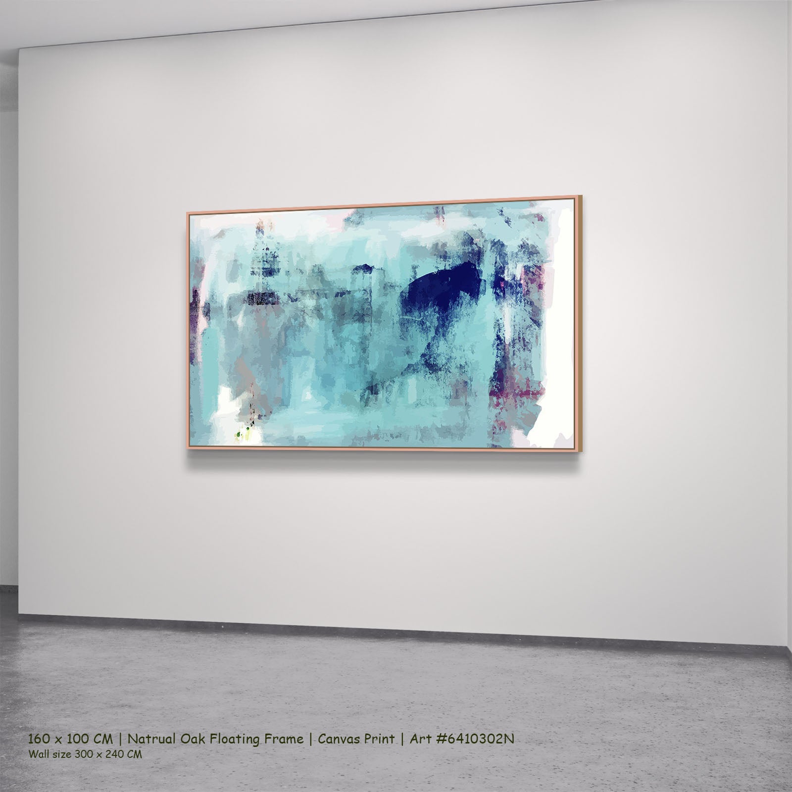 898N natural oak — large canvas print