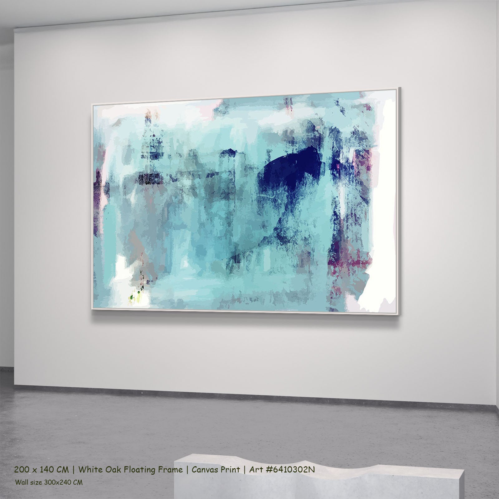 898N white oak — large canvas print