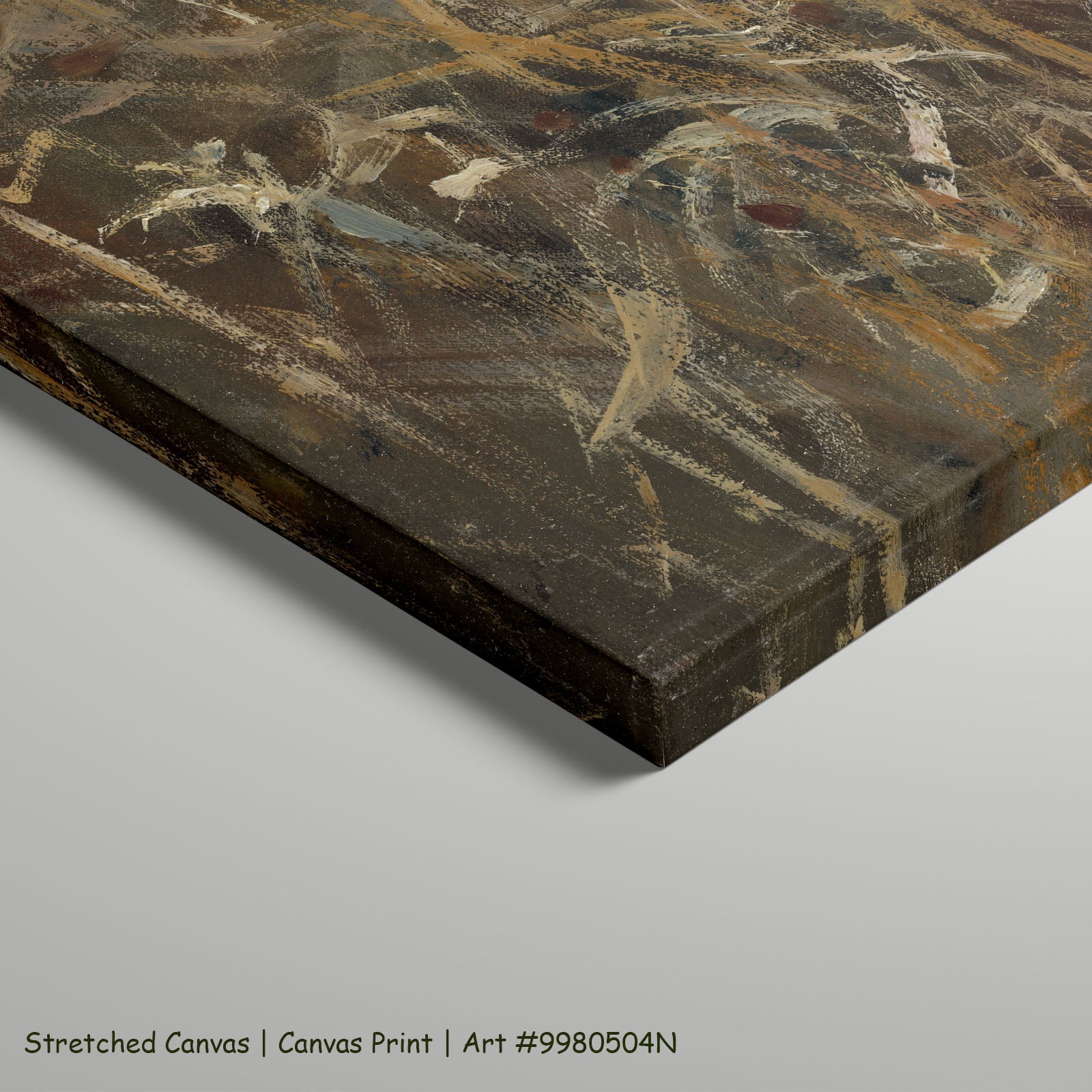 Thistles by John Singer Sargent as a large stretched gold and brown Impressionist canvas print