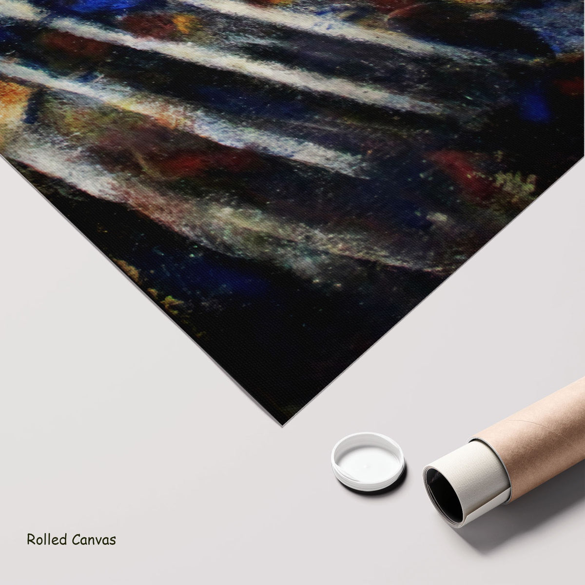 The Prophet by Christian Rohlfs as a large rolled blue and white Expressionist canvas print