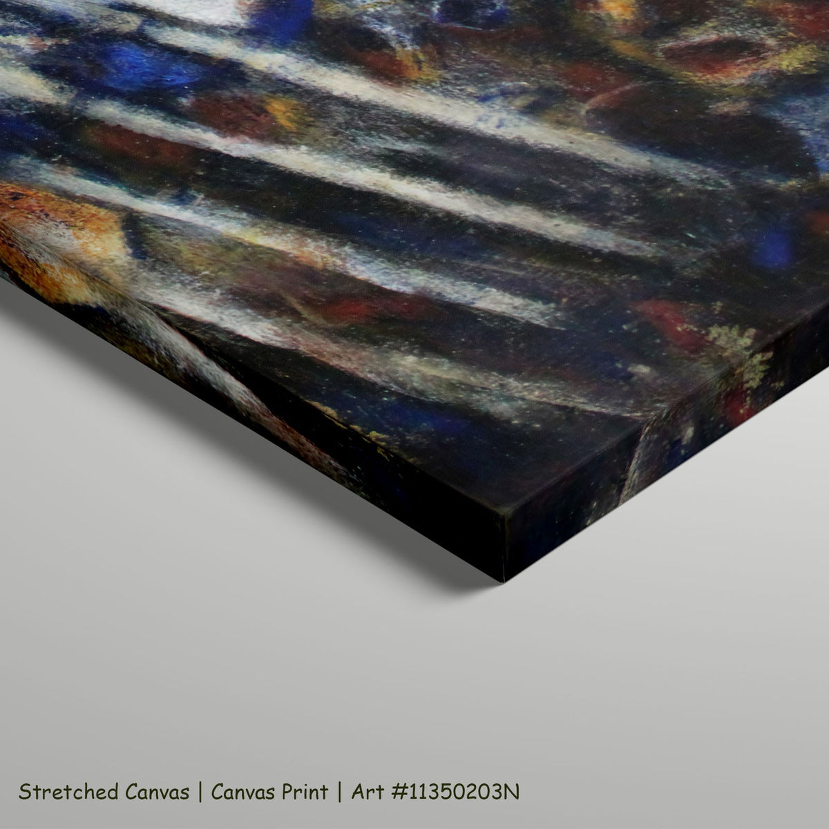 The Prophet by Christian Rohlfs as a large stretched blue and white Expressionist canvas print