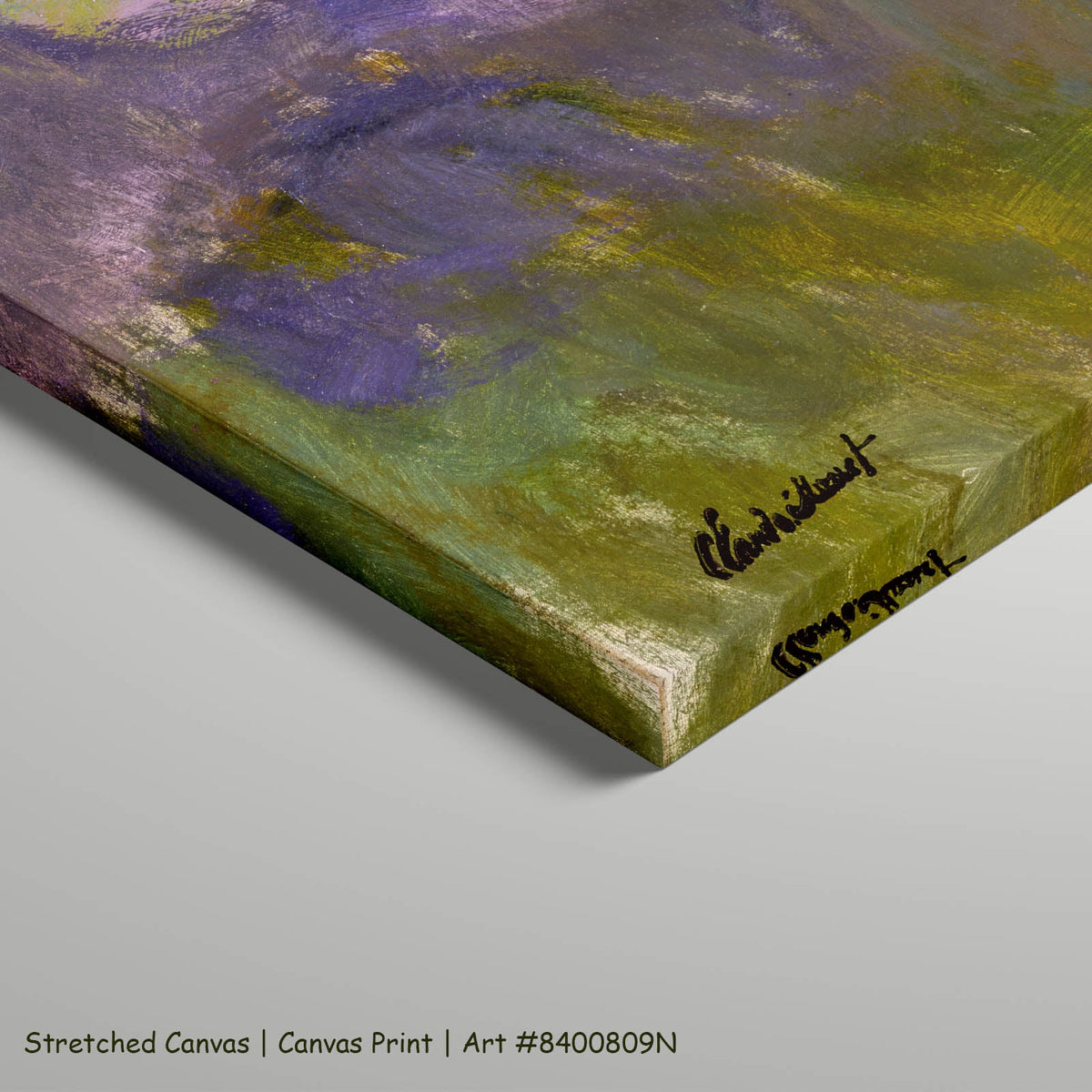 Claude Monet — Water Lilies and Agapanthus Floral art on stretched canvas