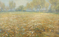 Meadow in Bloom — Large Floral Meadow canvas wall art by Egbert Rubertus Derk Schaap
