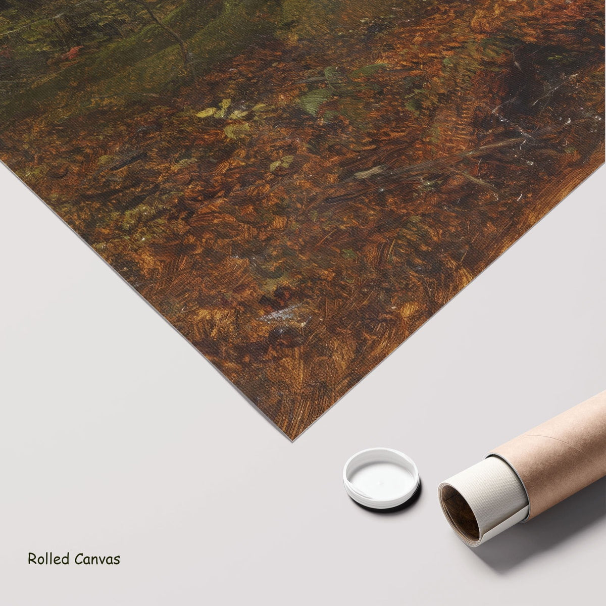 Frederic Edwin Church, In the Woods, Maine — rolled canvas 6