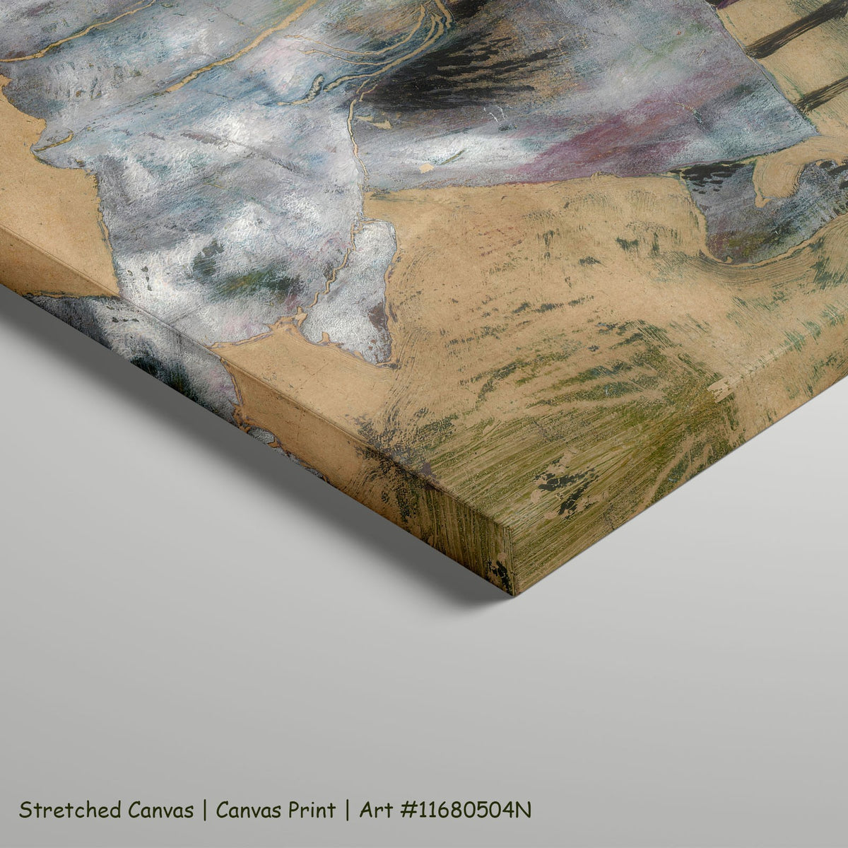 The Monster by Frits Van den Berghe as a large stretched brown and grey Surrealist canvas print