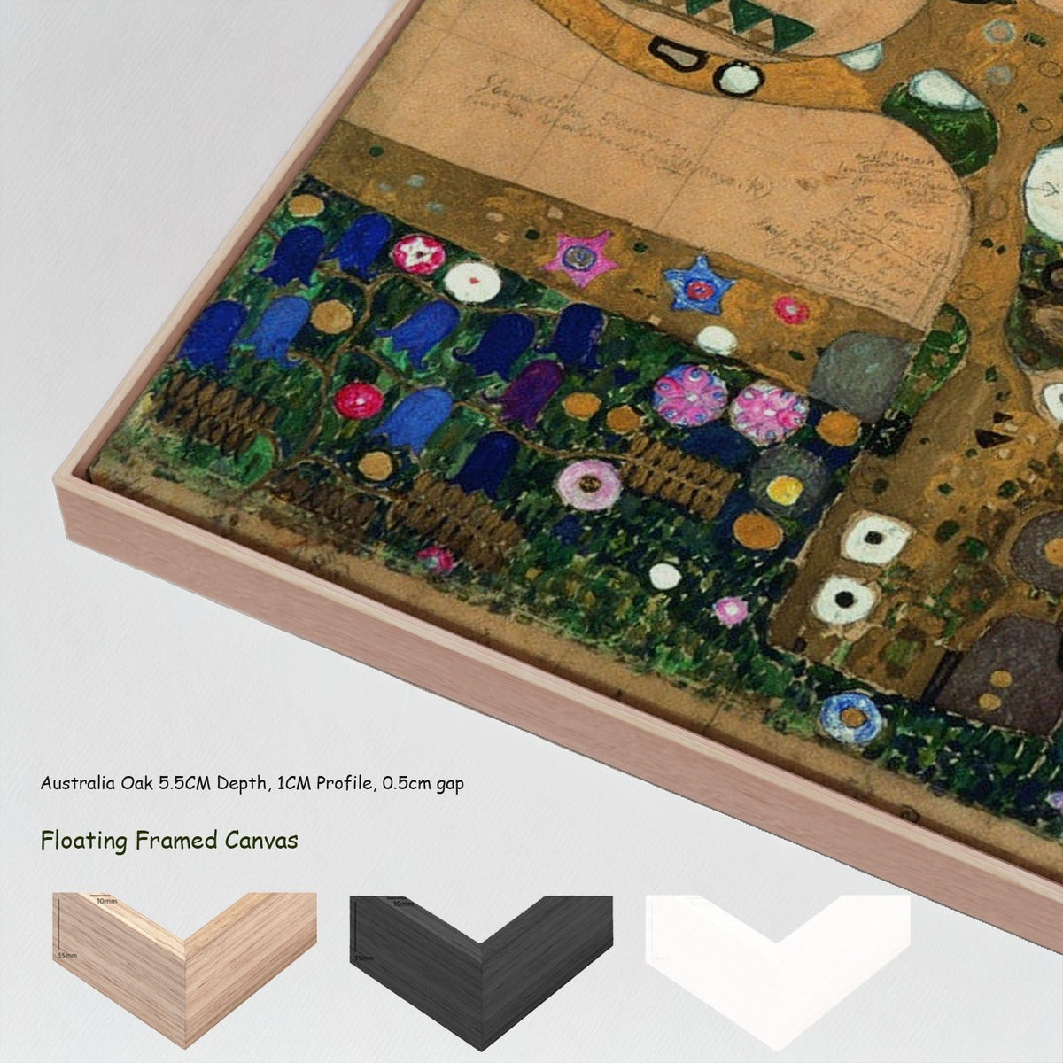 Gustav Klimt, The Tree of Life — floating frames canvas 7