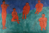 Large red and green Fauvist canvas print of Music by Henri Matisse