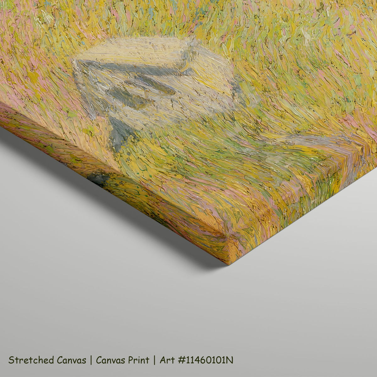 Larch by Ivan Grohar as a large stretched yellow and pink Impressionist canvas print