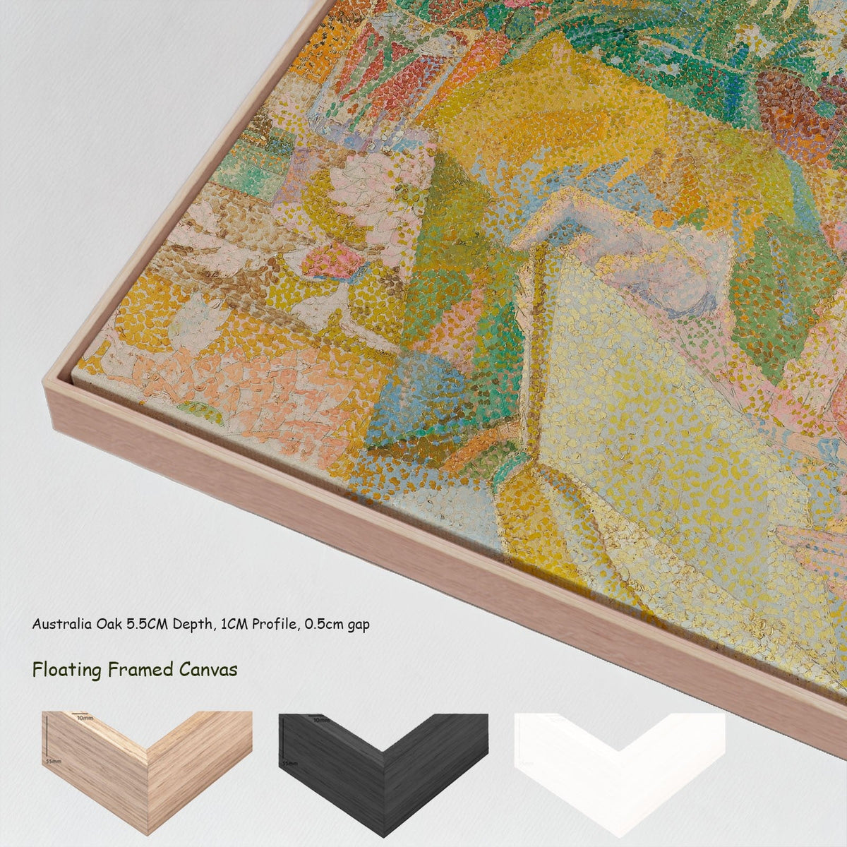 Jan Toorop — Portrait of Marie Jeanette de Lange canvas wall art with floating frame options
