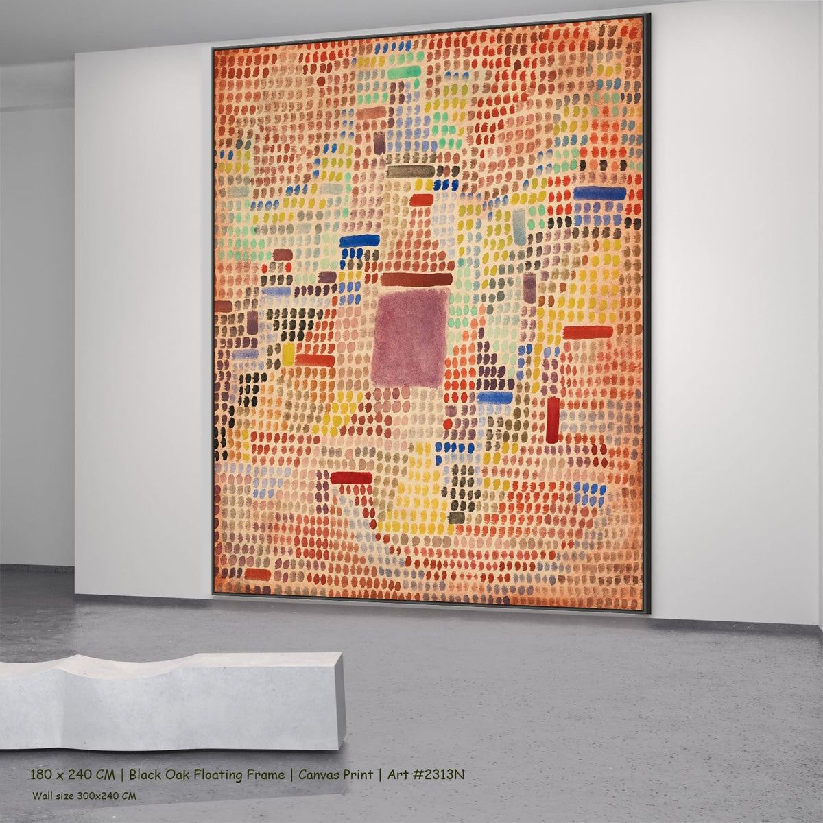 Paul Klee, Mit dem Eingang — 180x240 black oak floating frame 3