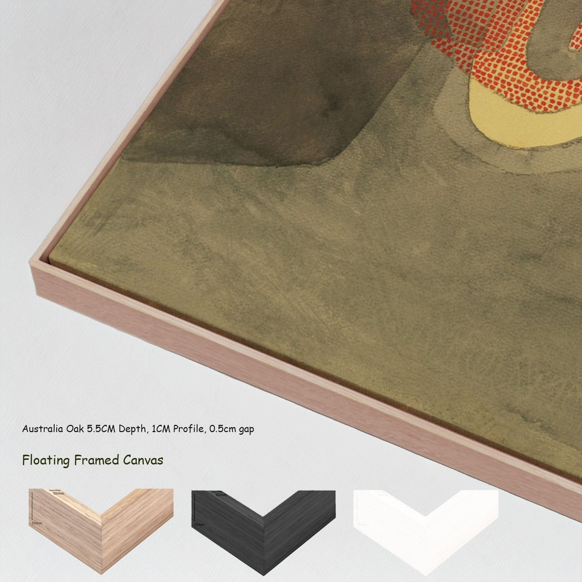 Paul Klee, The Protector — floating frames canvas 7