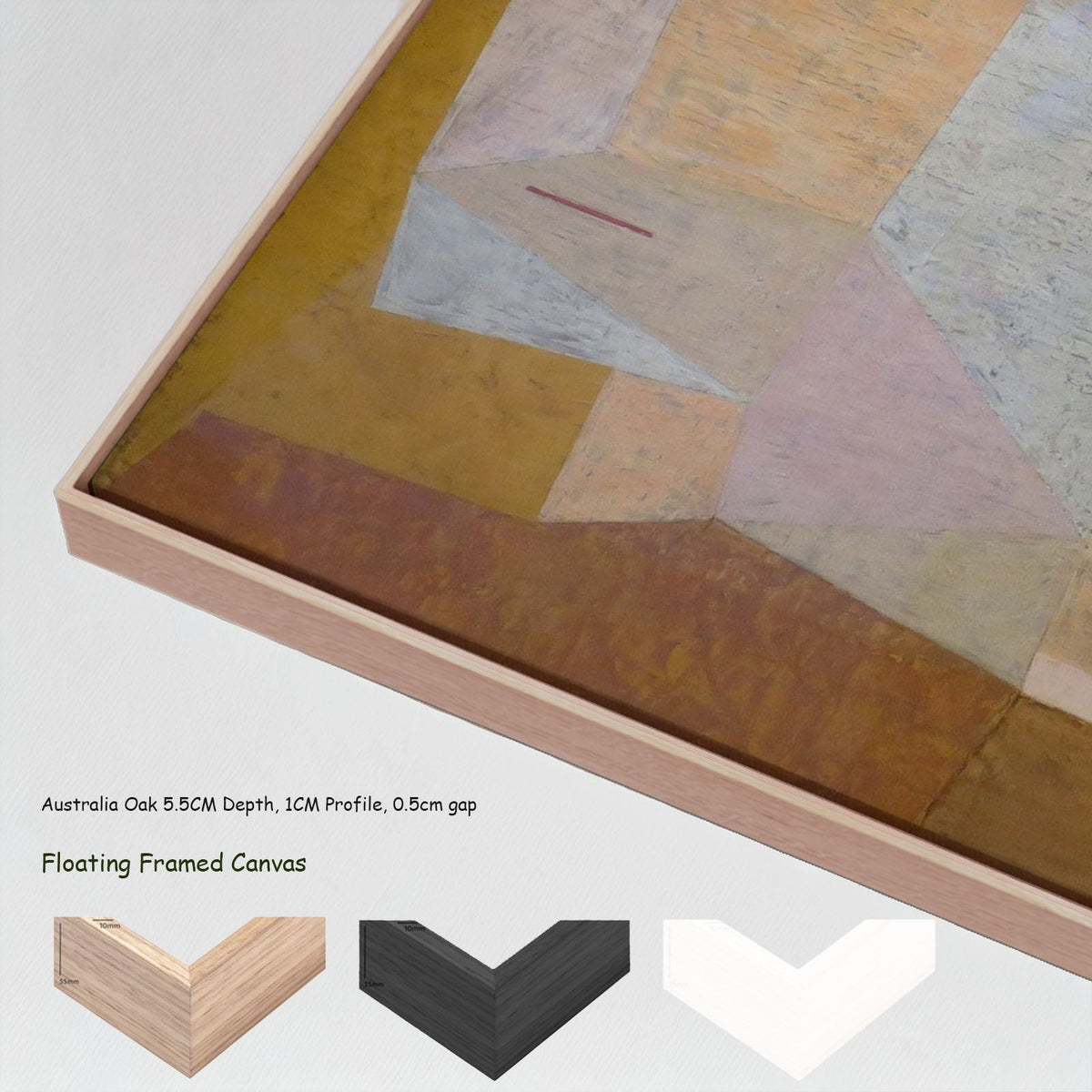 Paul Klee, Two Heads — floating frames canvas 7