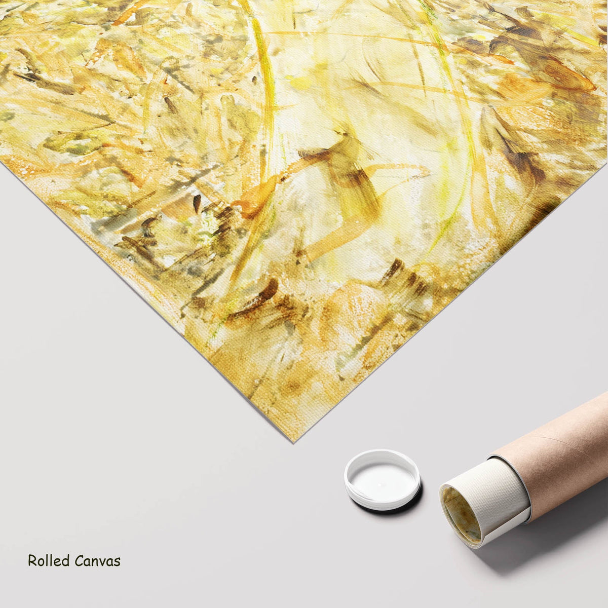 Summer Jiang — Breath of Heart Large Abstract art as a rolled canvas print