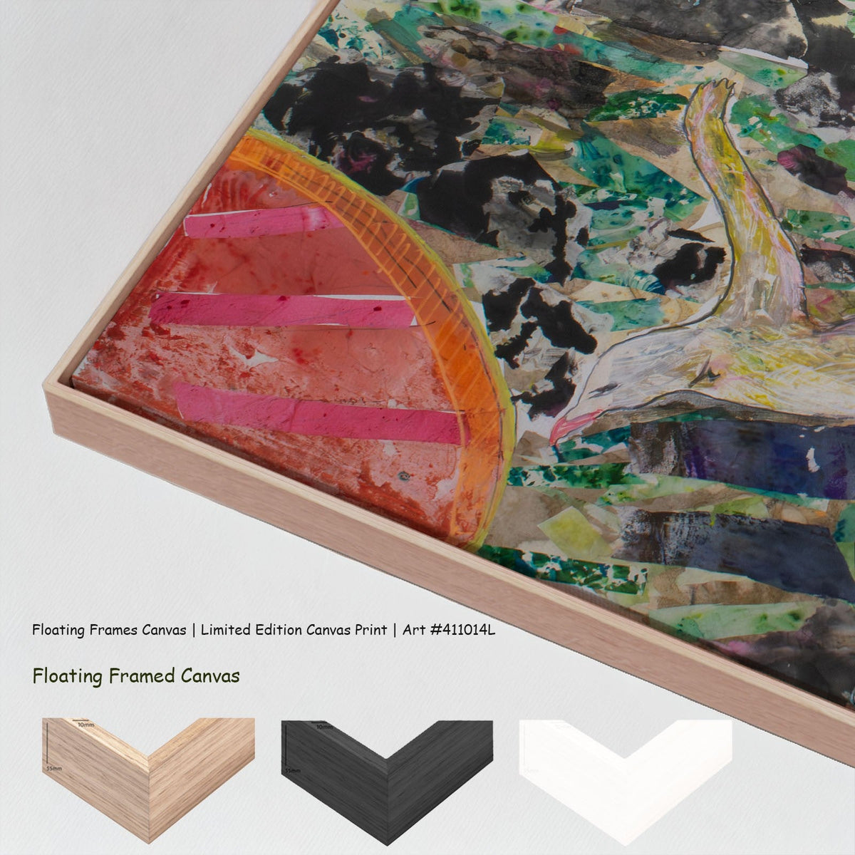 Summer Jiang — Leap of the Wild Heart Large canvas wall art with floating frame options