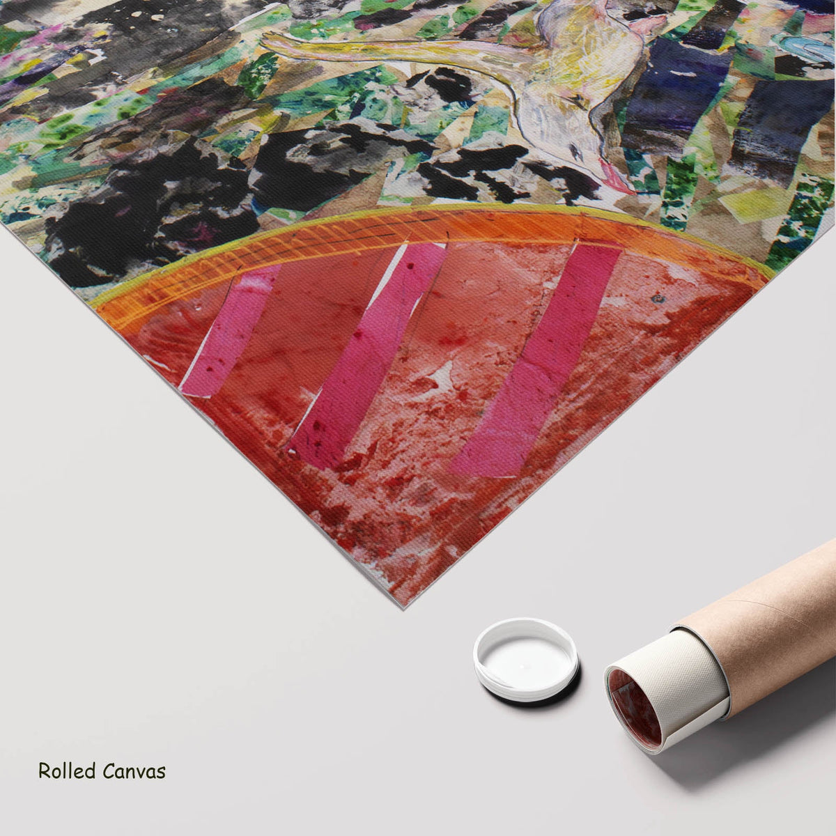 Summer Jiang — Leap of the Wild Heart Large Abstract art as a rolled canvas print