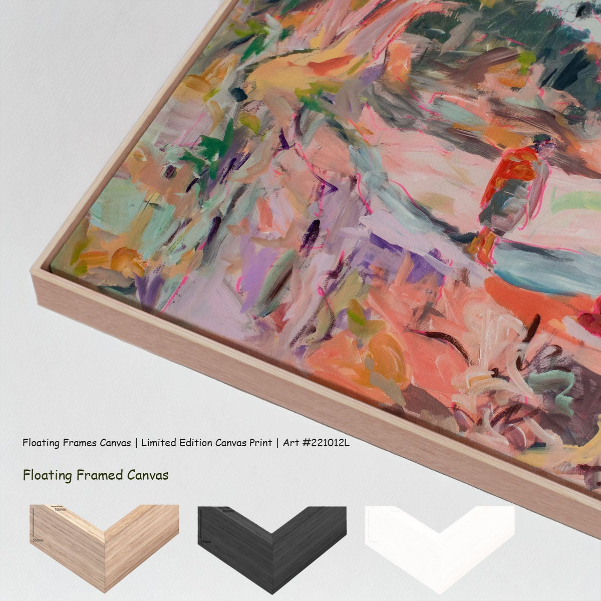 Summer Jiang — No Words Large canvas wall art with floating frame options