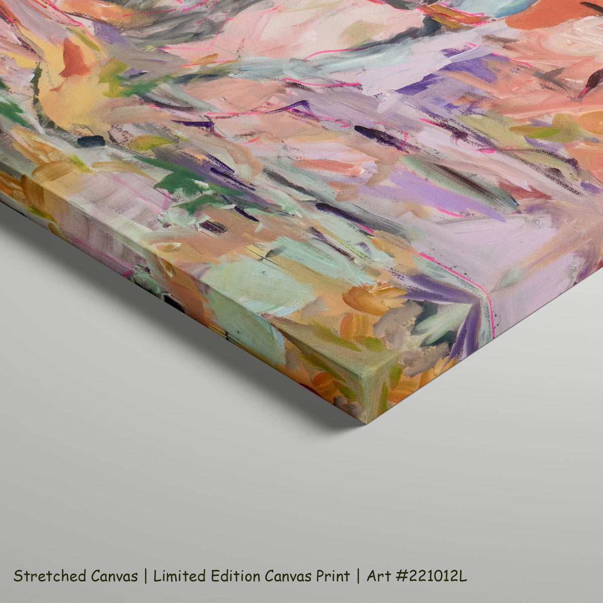 Summer Jiang — No Words Large Modern art on stretched canvas
