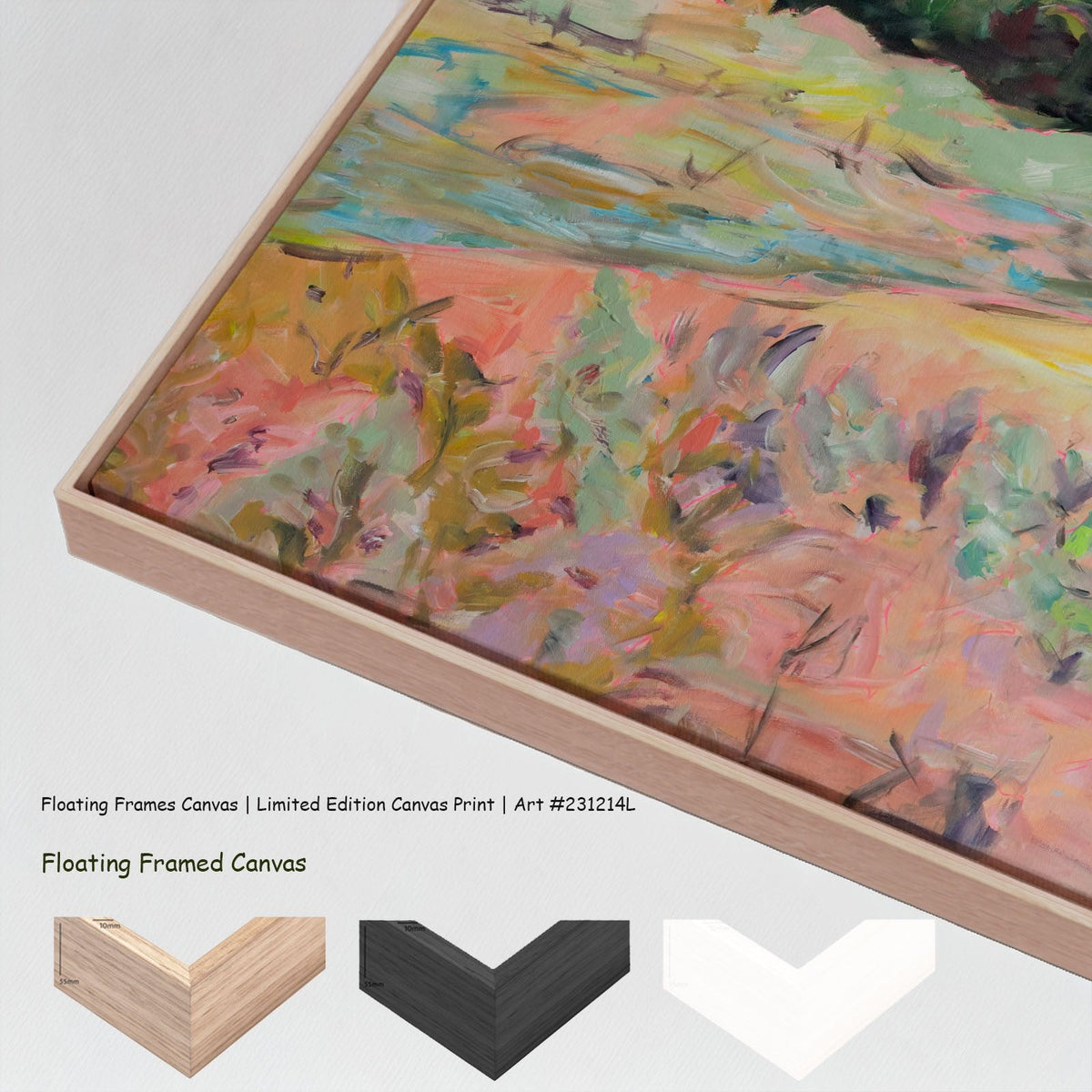 Summer Jiang — Quiet Grace Large Scale canvas wall art with floating frame options