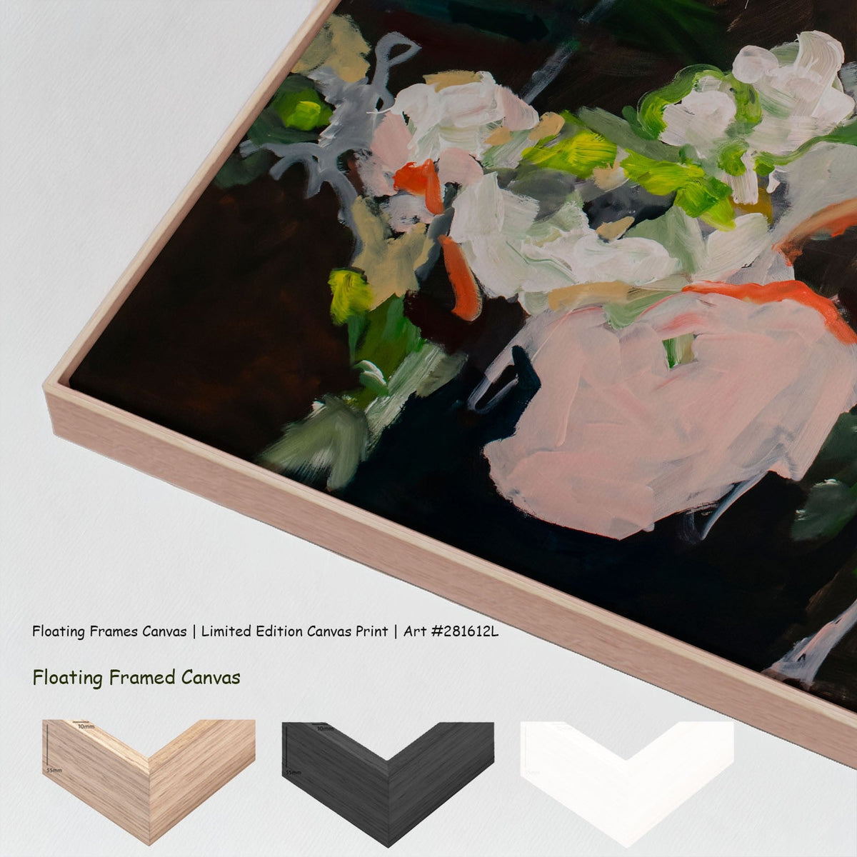 Summer Jiang — Rooted Presence Large Scale canvas wall art with floating frame options