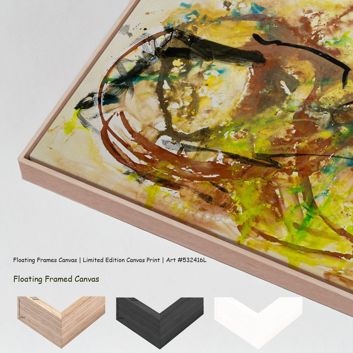Summer Jiang — The Climb Large canvas wall art with floating frame options