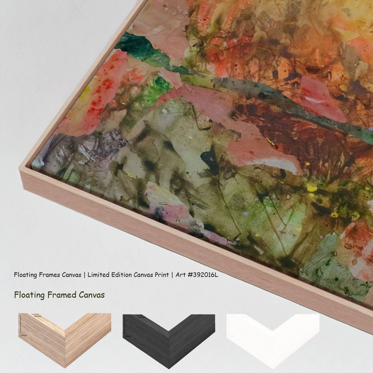 Summer Jiang — The Merge Large Scale canvas wall art with floating frame options