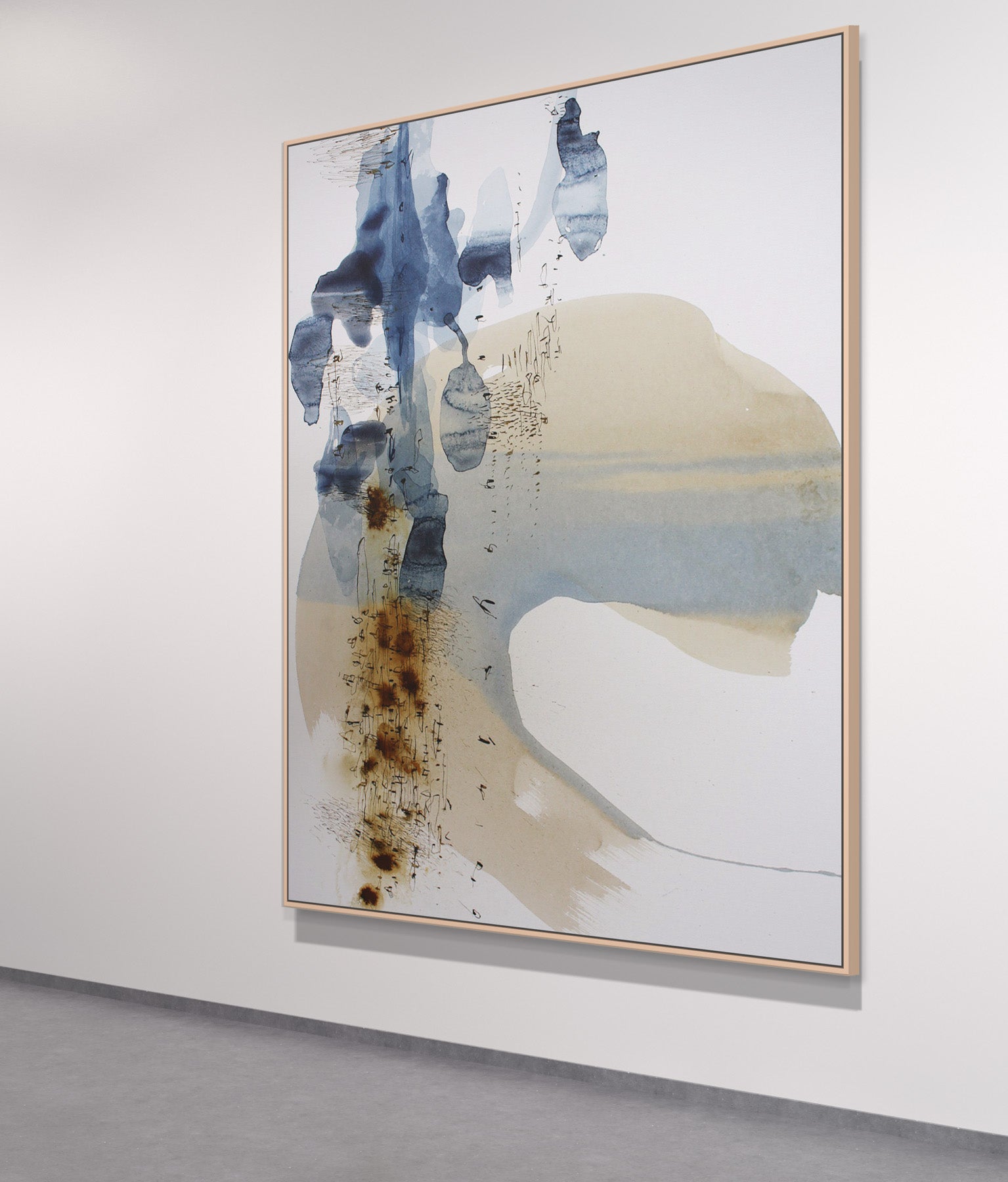 Abstract watercolor painting | ink space #271 - Wall Liberation