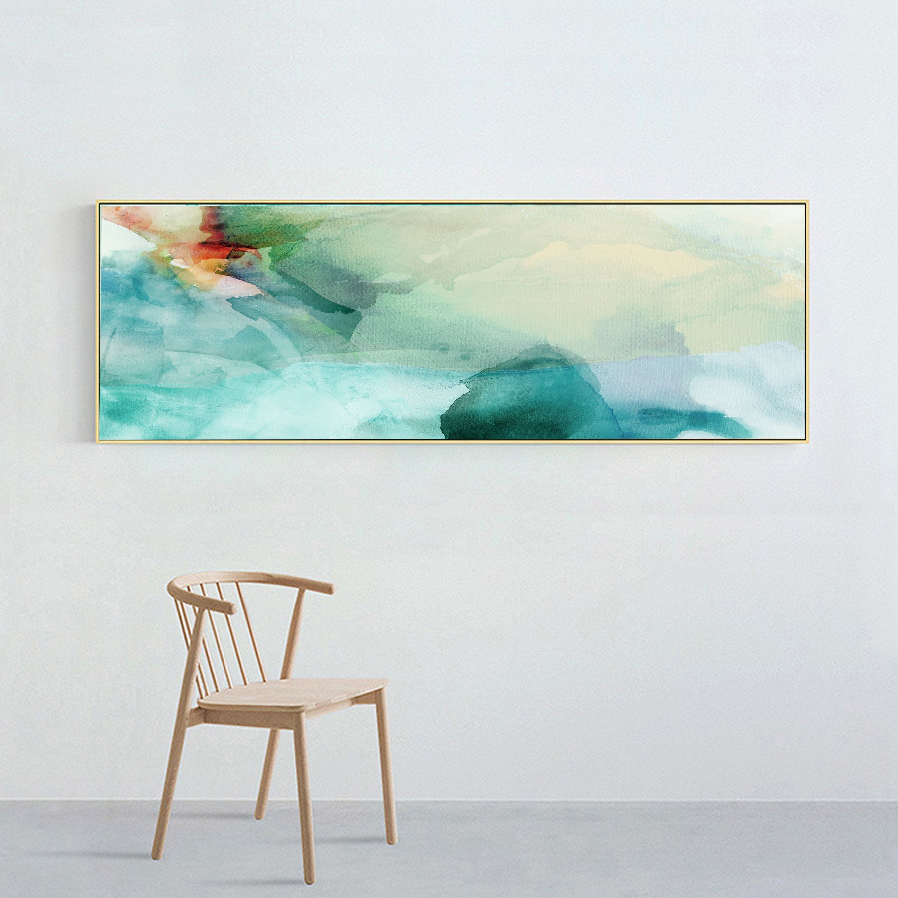 Mystic blue | Ice cap watercolor painting #1003-188