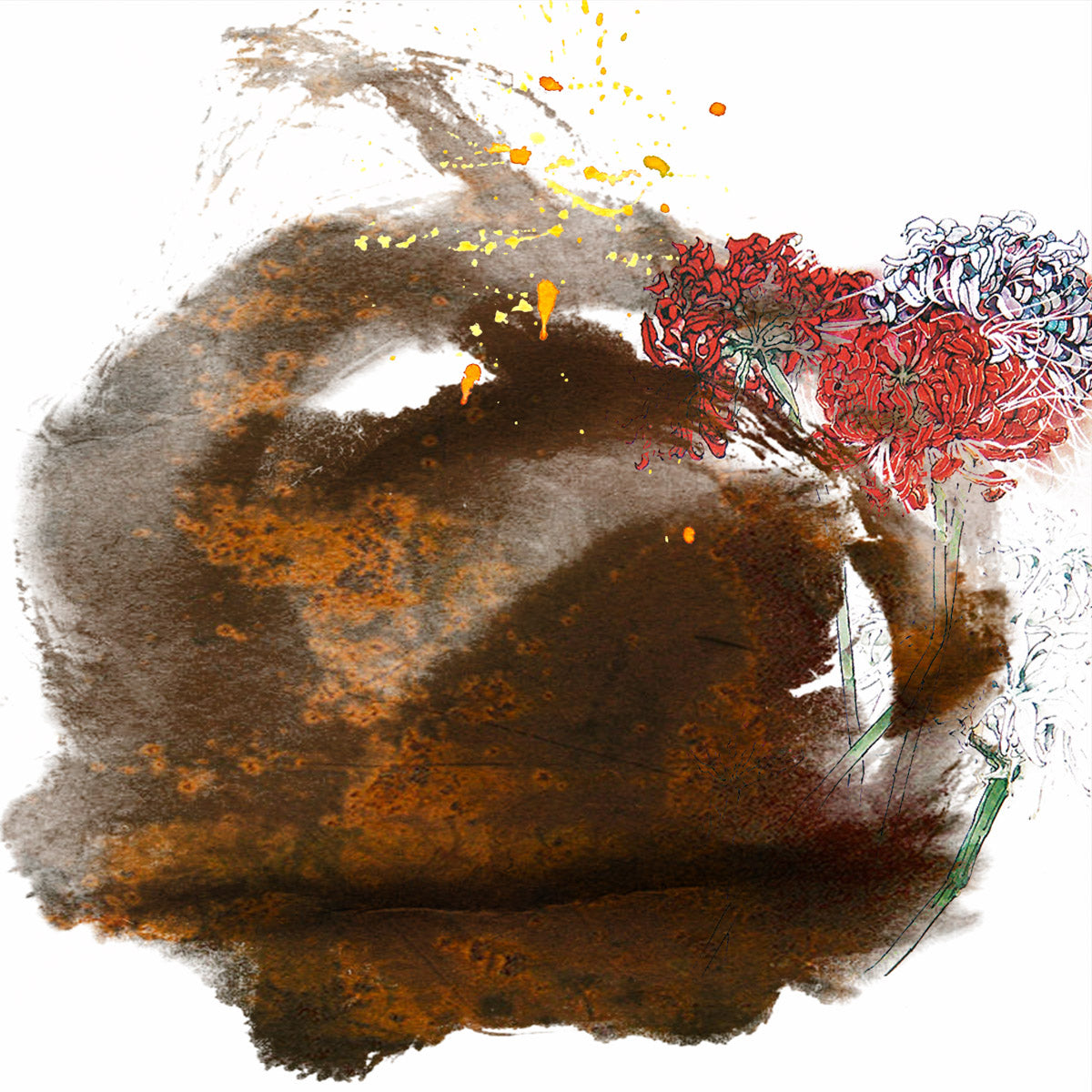 Expressionism | Watercolor acrylic painting | The autumn blossom #250122 -11