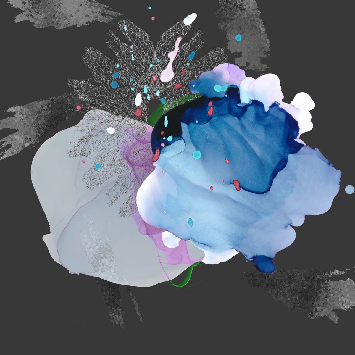 Abstract modern art print | The begining #250122-6