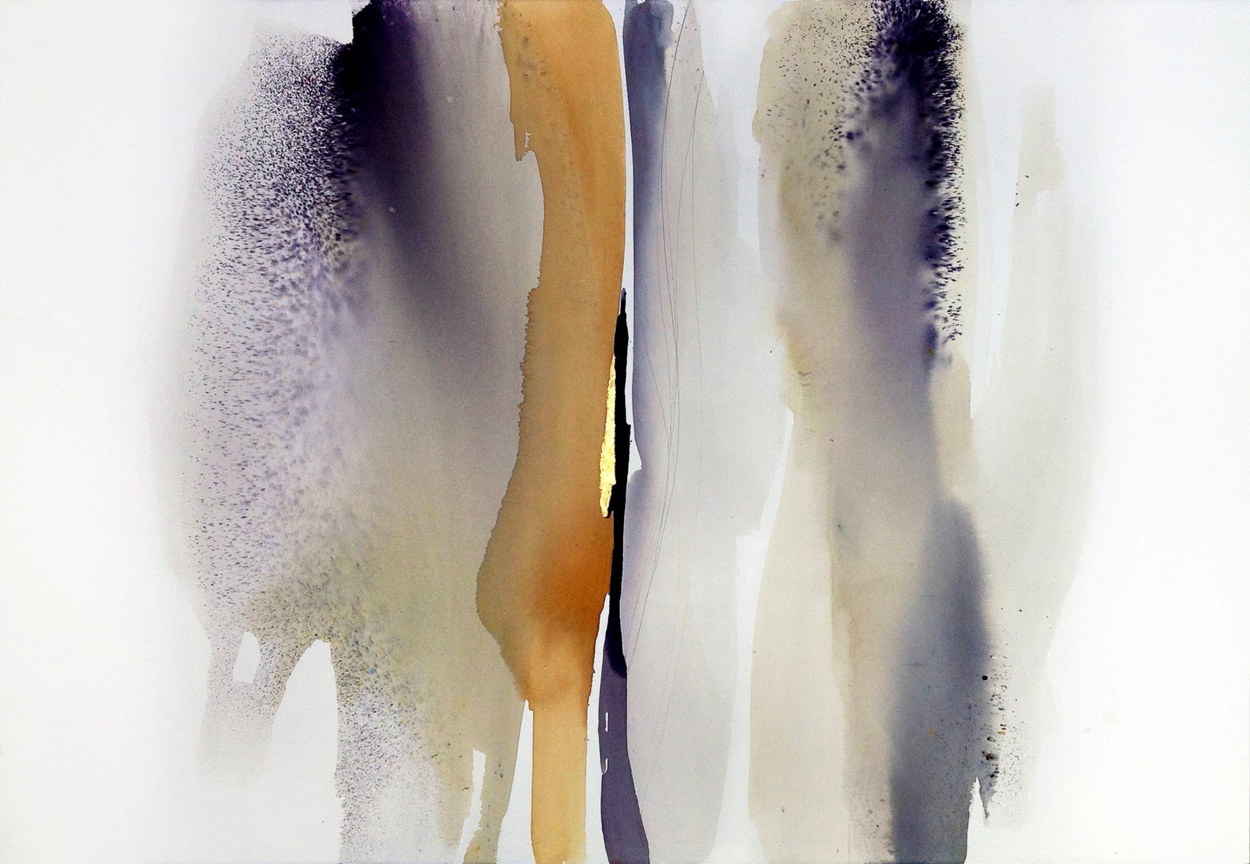 Acrylic watercolor art abstract prints matching se t| First Light | oversize canvas wall art #62A-B