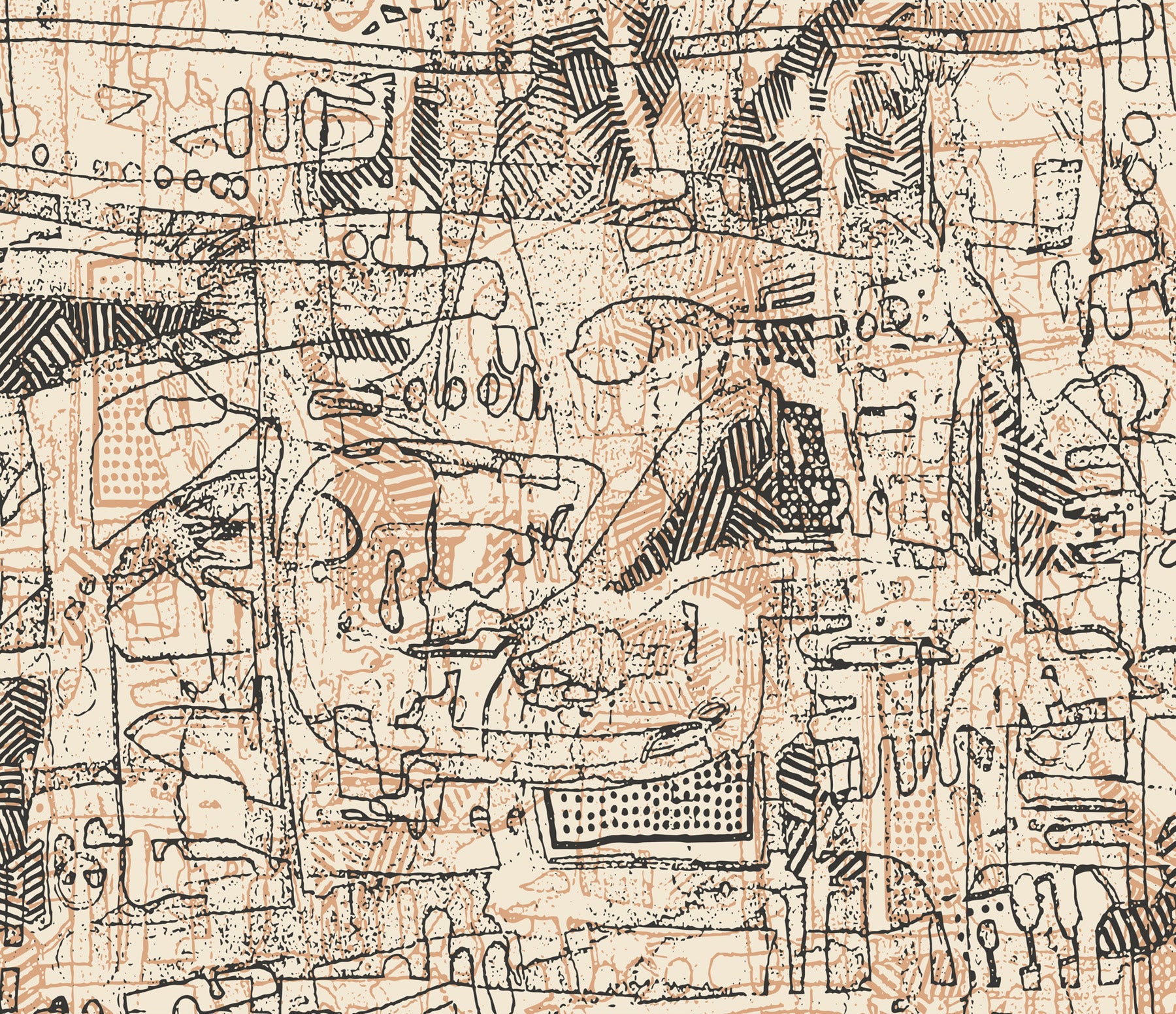 Contemporary art design abstract prints matching set - large canvas wall art #710