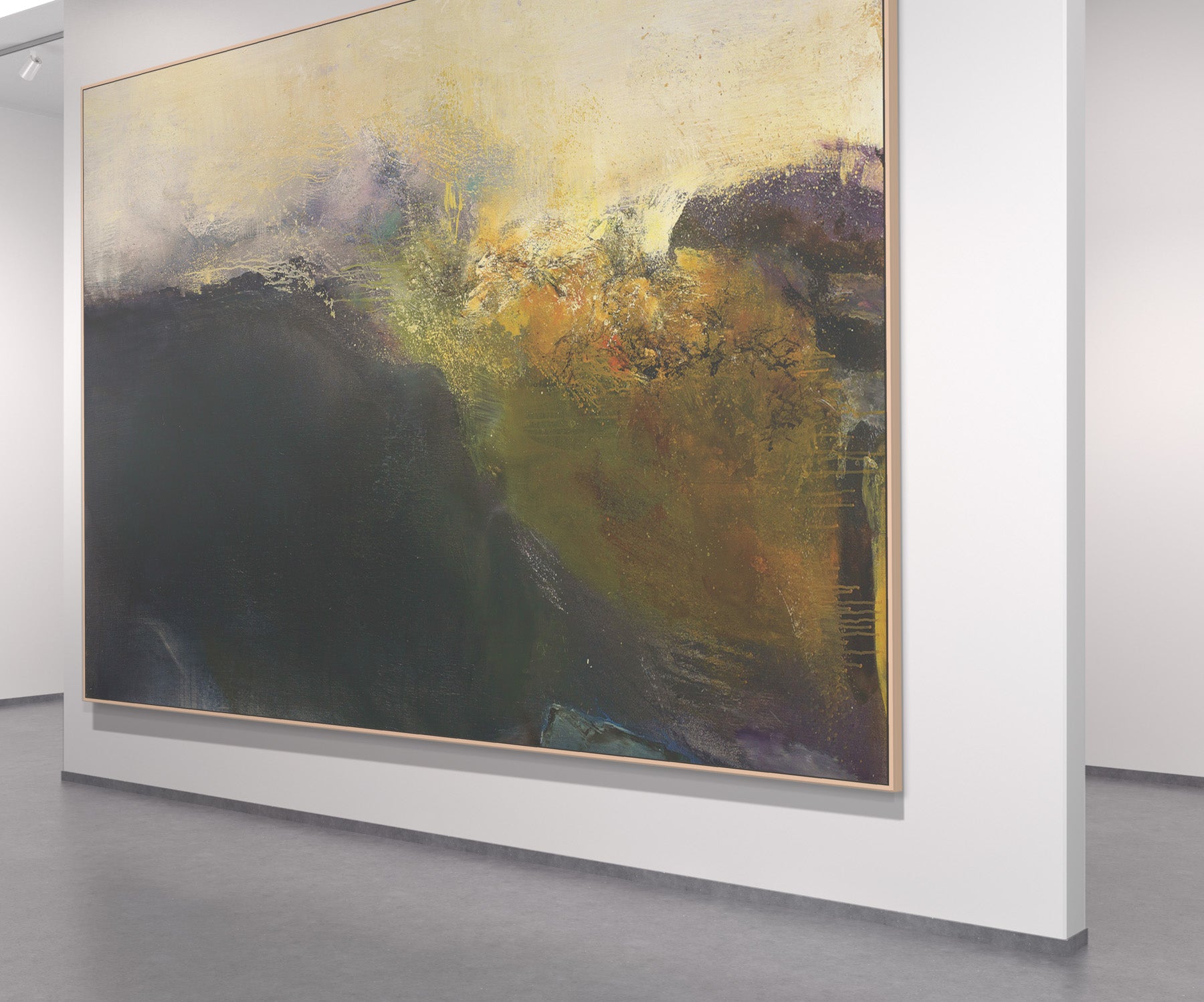 Abstract acrylic watercolor painting | Atmospheric phenomenon | Modern art #293