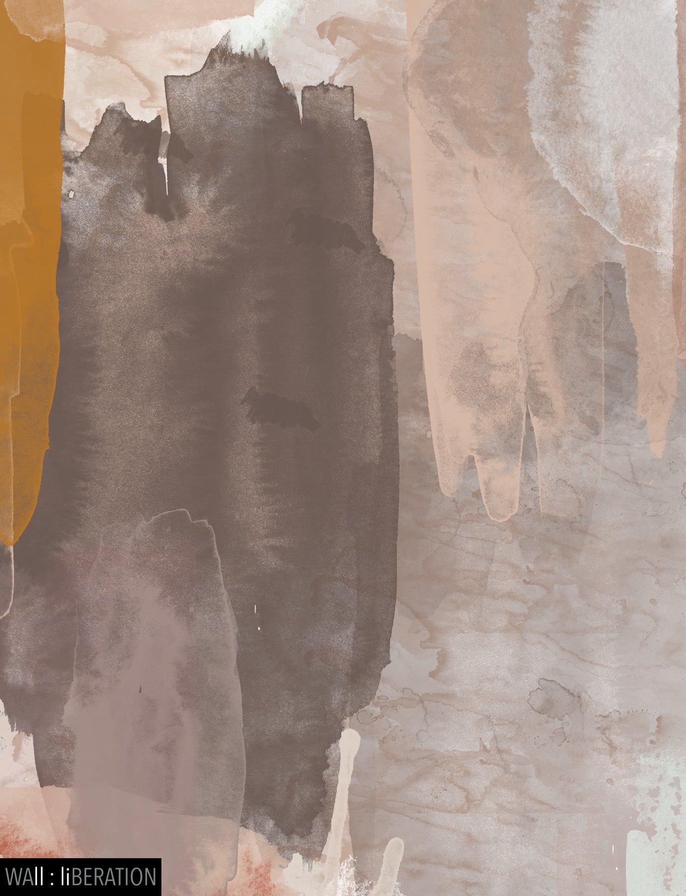 Abstract acrylic watercolor landscape | Set two | Sunset #917-918