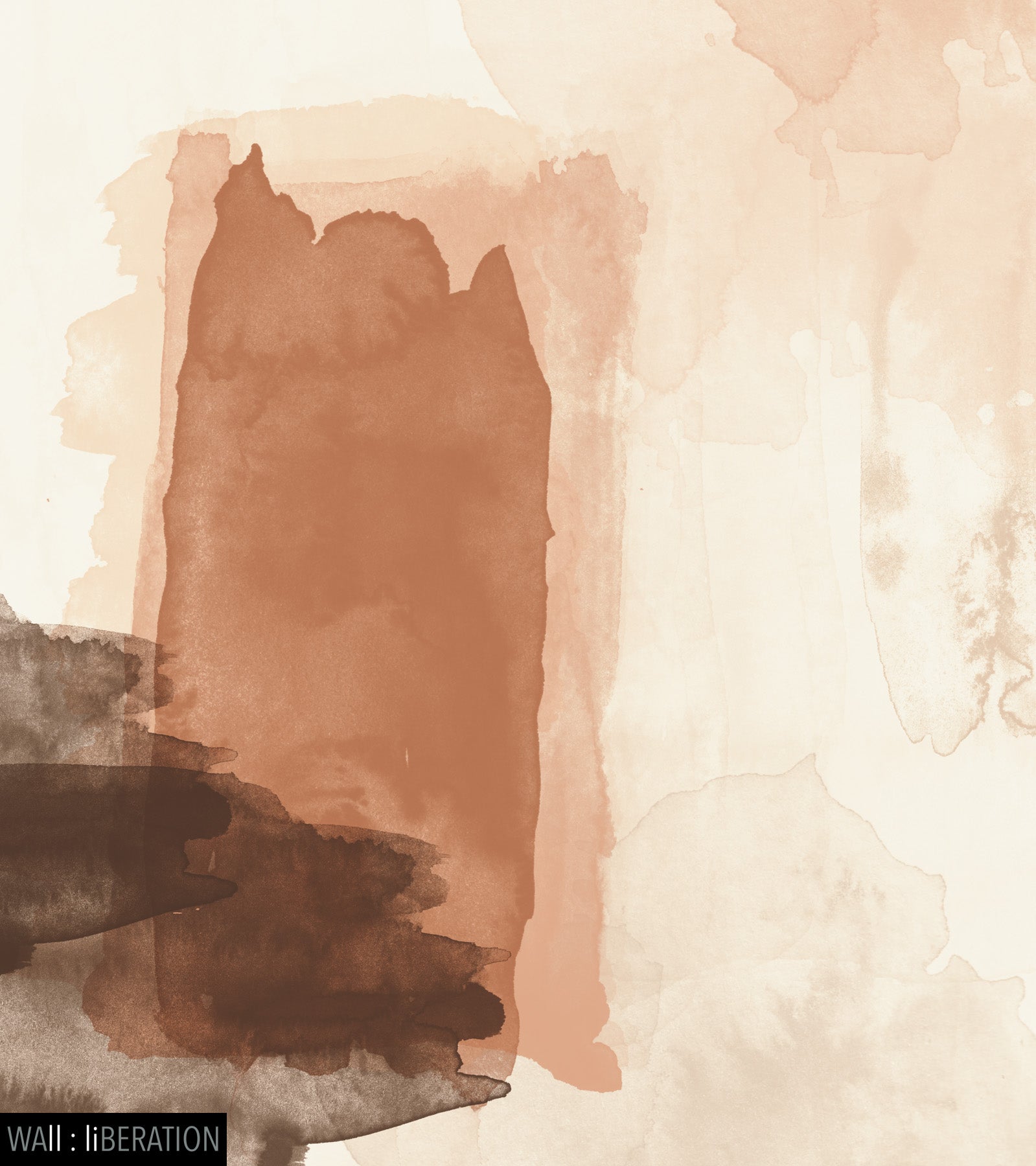 Abstract acrylic watercolor landscape | Sunset #920