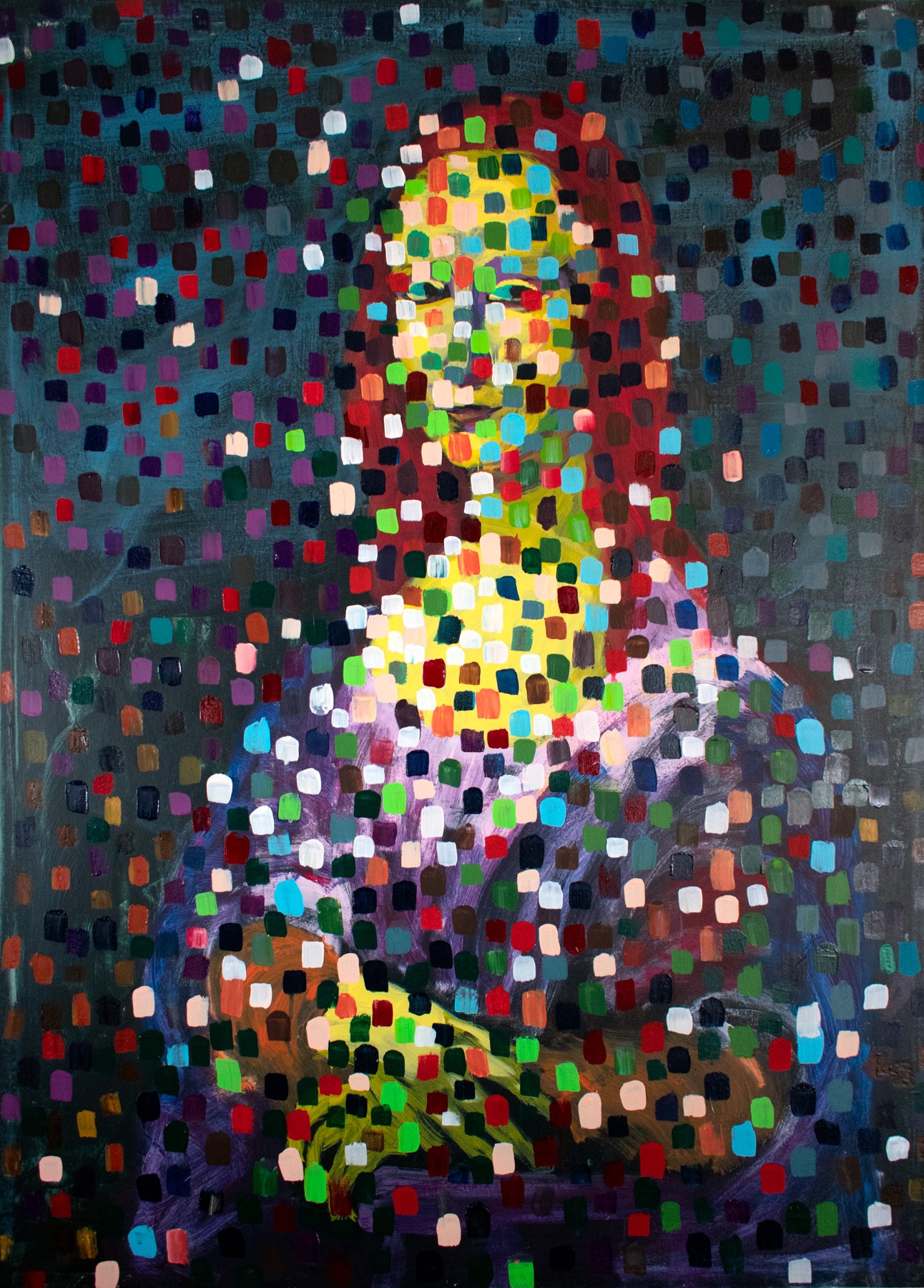 Acrylic painting canvas print | Modern Mona Lisa | limited edition #1031