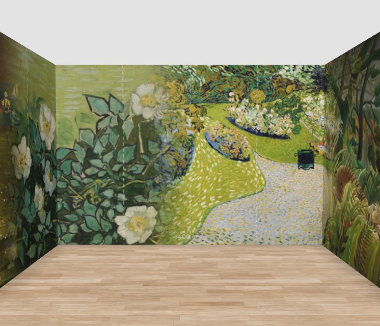 Wall mural room preview