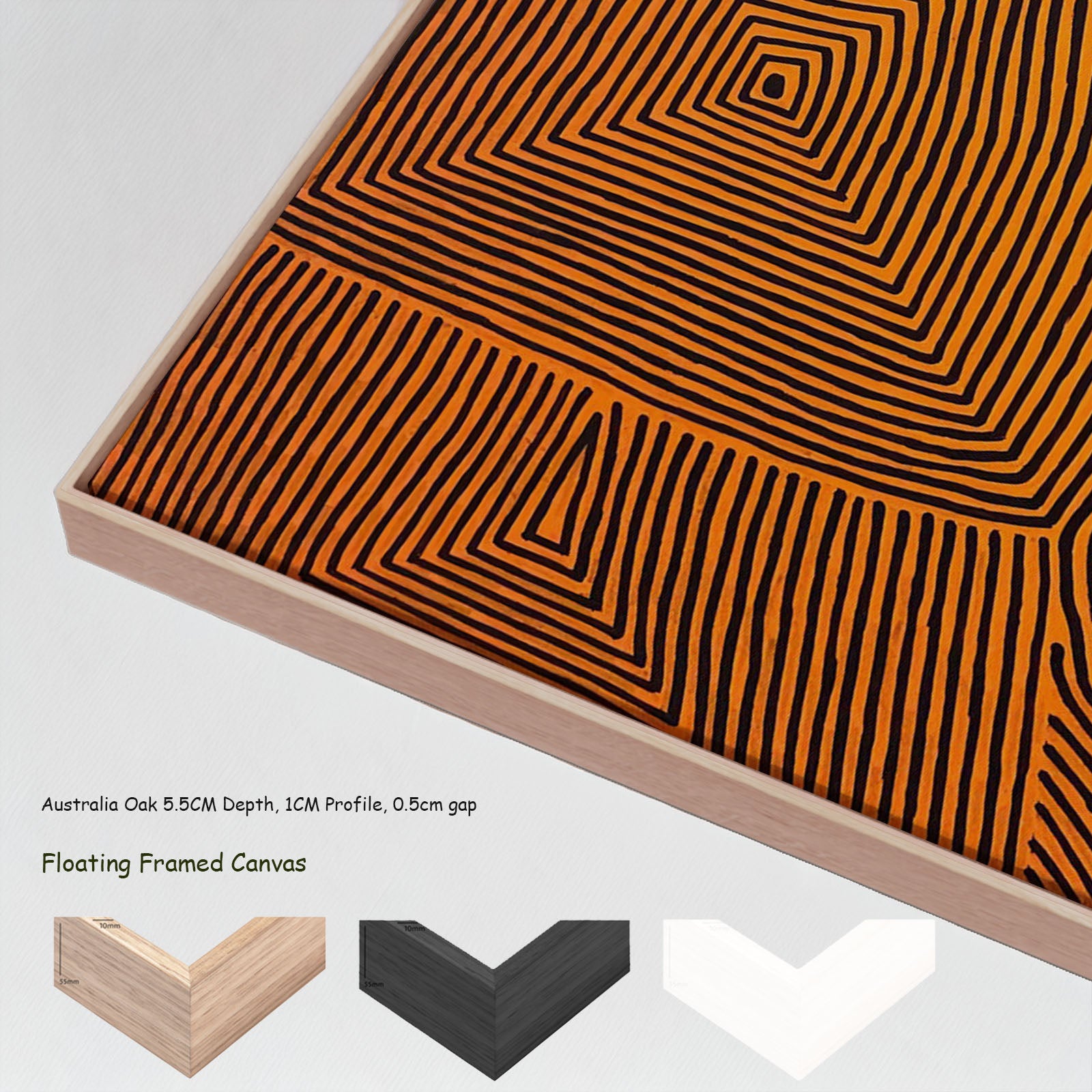 1003137N floating frames — large canvas print